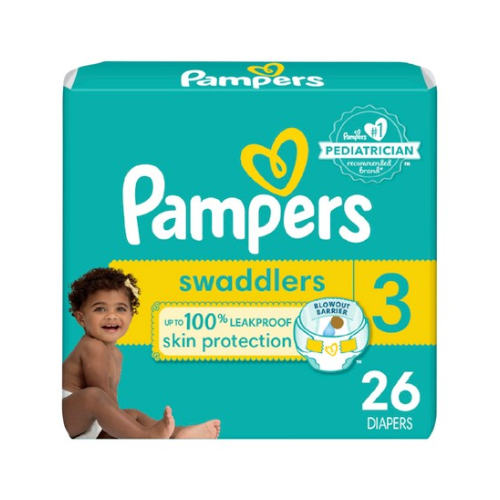 Pampers Swaddlers Size 3 Jumbo Pack 26ct