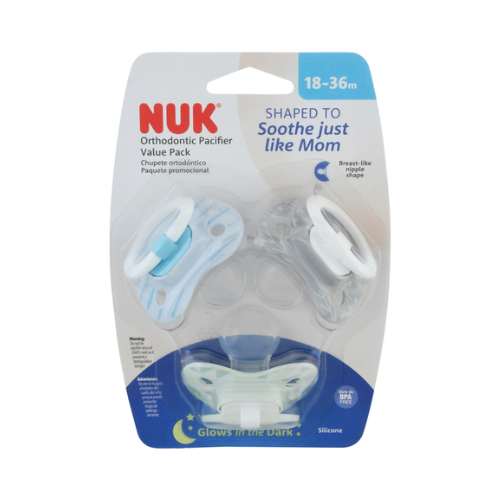 Nuk Neutral Pacifier Size 3 3pk