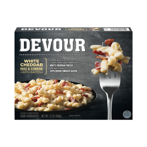 Devour White Cheddar, Bacon, Mac & Cheese 12oz