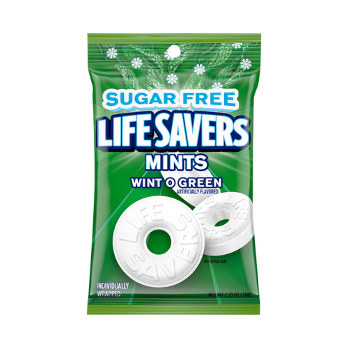 Life Savers Sugar Free Wint O Green Mints 6.25oz