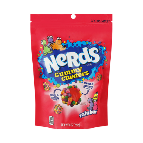 Nerds Gummy Clusters Rainbow Bag 8oz