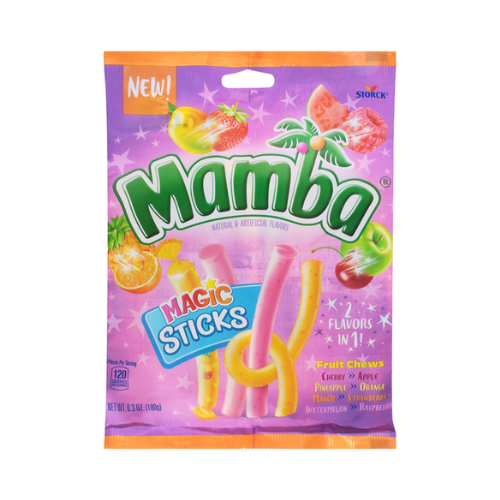 Storck Mamba Magic Sticks Candy Peg Bag 6.3oz