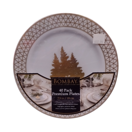 Bombay 40 Pack Premium Plates