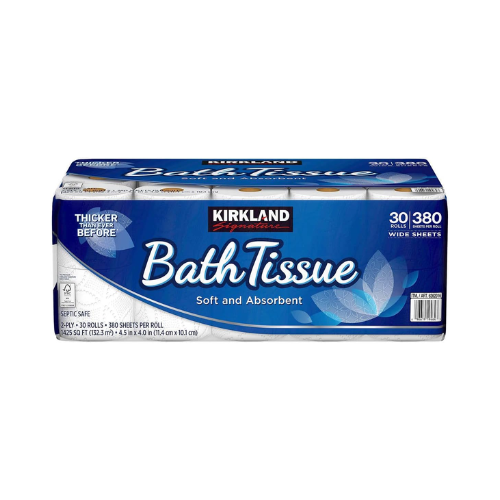 Kirkland 2 ply Bath Tissue 6 Rolls x 5pk