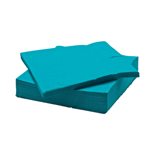 Ikea Teal Dinner Napkins 40 x 40 cm 50ct