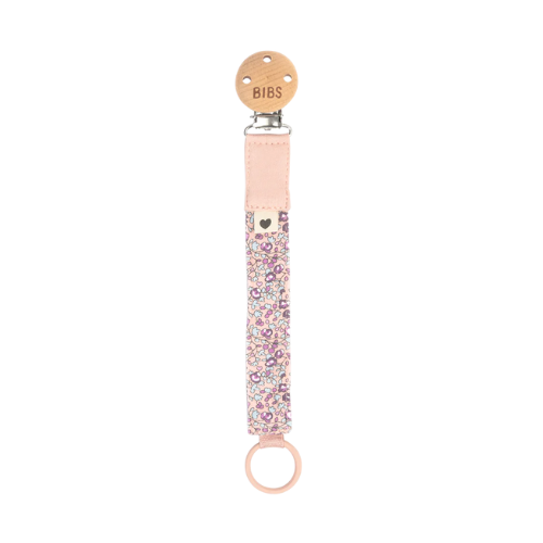 BIBS Liberty Pacifier Clip Eloise Blush