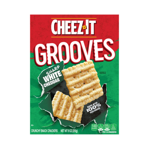 Cheez-Its Cracker Grooves White Cheddar 9oz