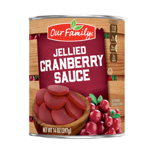 Our Family Jellied Cranberry Sauce 14oz