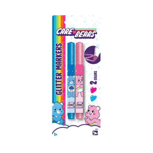 Care Bears Glitter Markers 2ct