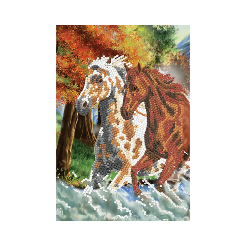 Crystal Art Notebook Kit Wild Horses