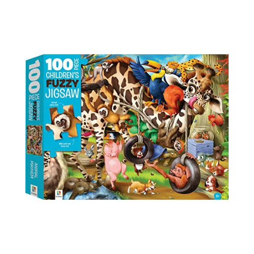 Animal Mayhem 100pc Fuzzy Jigsaw Puzzle