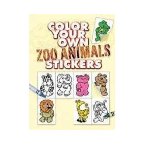 Color Your Own Zoo Animals Stickers