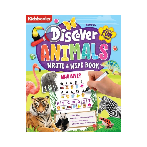 Kidsbooks Discover Animals Write & Wipe Book