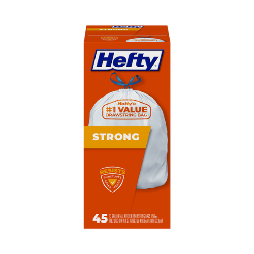 Hefty Cinch Sak Tall Kitchen Value Pk 45ct