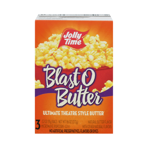 Jolly Time Blast Of Butter Popcorn 3ct