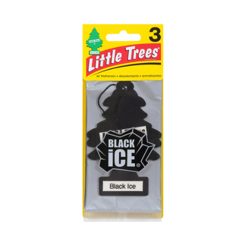 Little Trees Black Ice Scent Car Air Freshener 3 ct