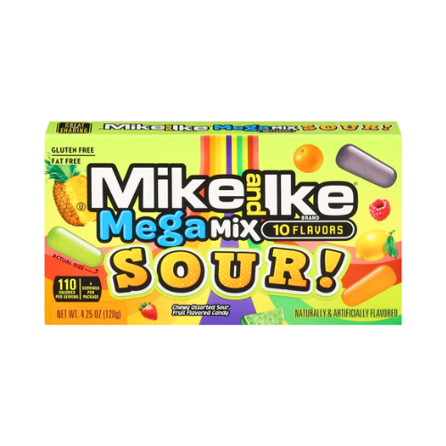 Mike And Ike Mega Mix Sour Box 4.25oz