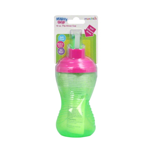 Munchkins Mighty Grip Flip Straw Cup 1ct