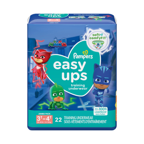 Pampers Easy Ups Boys Training Pants, Size 3T-4T, 22 Count