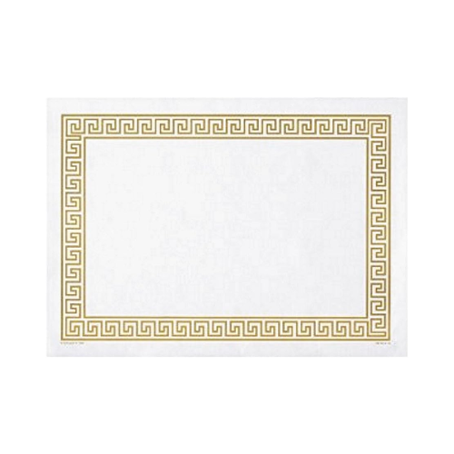 Greek Gold Key Straight Edge Placemat 25ct