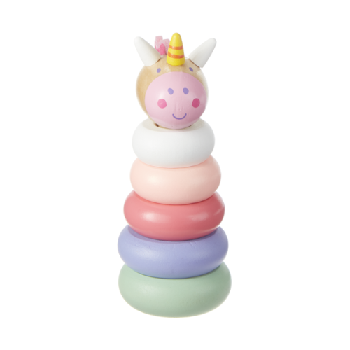 Wood Unicorn Stacker Toy