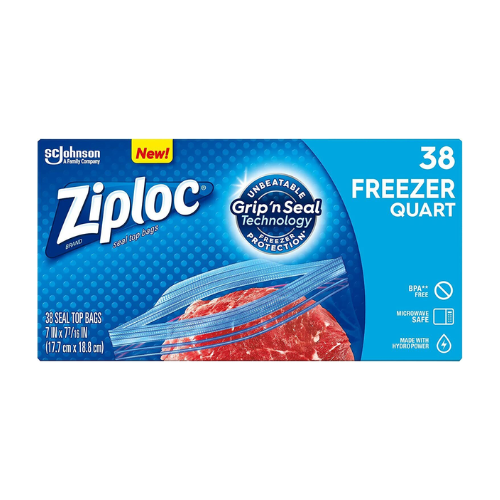 Ziploc Freezer Gallon Bags Grip n Seal 38ct