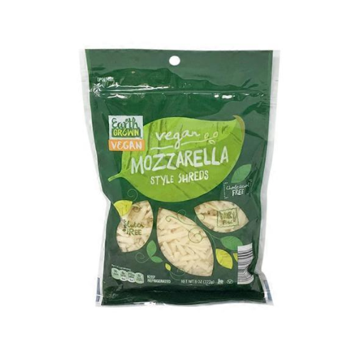 Earth Grown Vegan Mozzarella Style Shreds 8oz