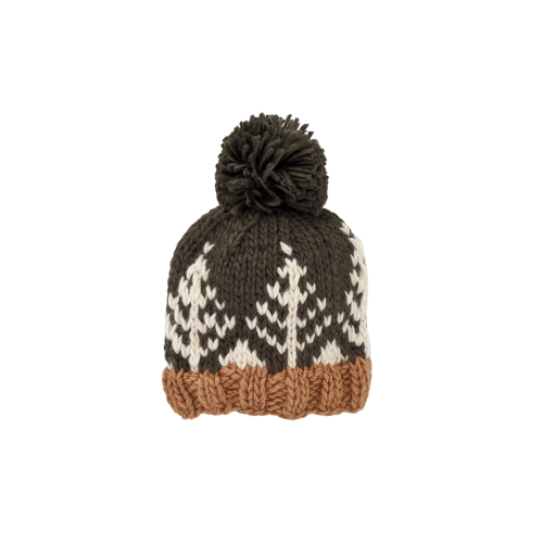 Huggalugs Forest Knit Beanie Hat Loden 0-6M