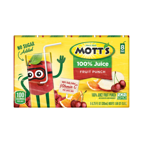 Mott's Juice Boxes Fruit Punch 8 ct 6.75fl oz