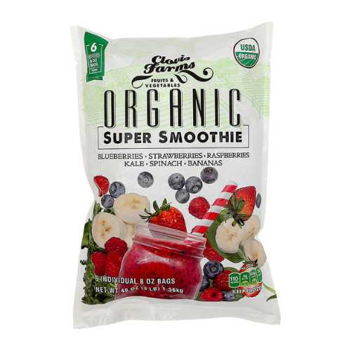 Clovis Farms Organic Super Smoothie 3lb (6ct/8oz each)