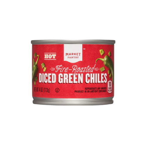 Market Pantry Hot Fire Roasted Diced Green Chiles 4oz