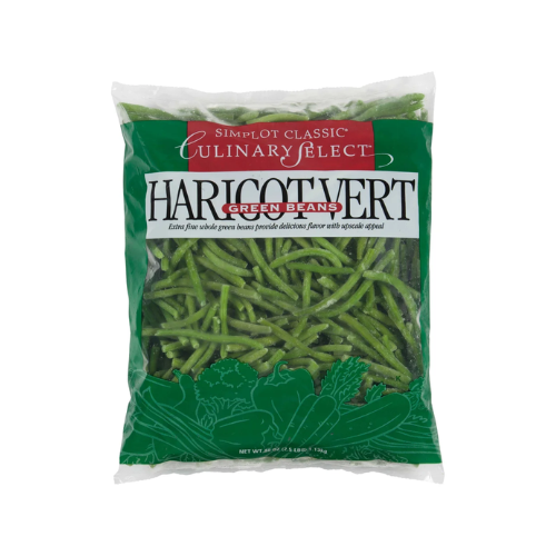 Simplot Haricots Verts Whole Extra Fine Green Beans 2.5lb