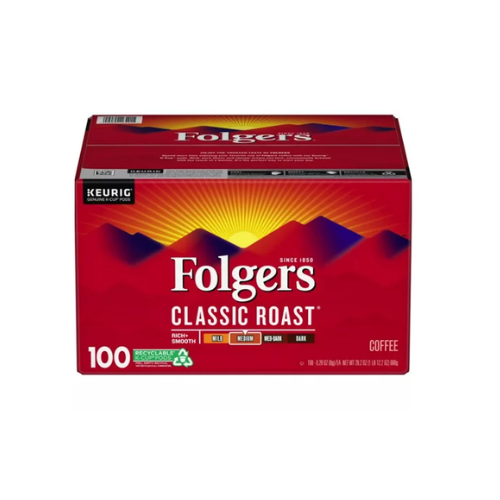 Folgers Classic Roast Coffee K-Cups 100ct