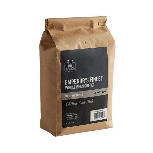 Crown Beverages Emperor's Finest Whole Bean Coffee 2lb 5ct