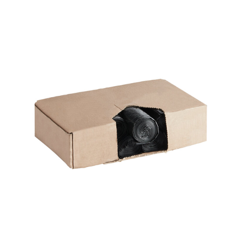 Lavex Industrial Contractor 80 Gallon 2.5 Mil 56" x 60" Black Trash Bags 50ct
