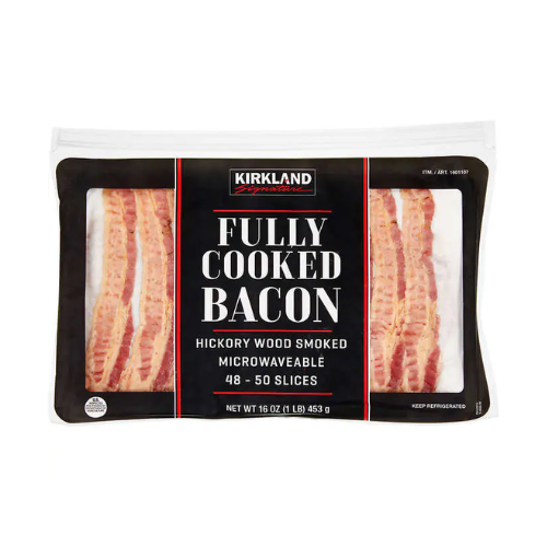 Kirkland Hickory Wood Smoked Fully-Cooked Bacon Slices 1lb