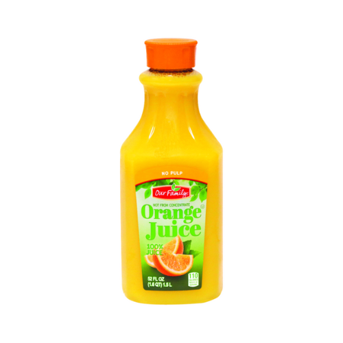 Our Family Orange Juice with no Pulp 52fl oz