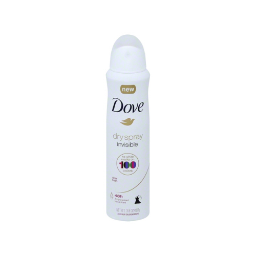 Dove Dry Spray Invisible Clear Finish 48hr Antiperspirant 3.8oz