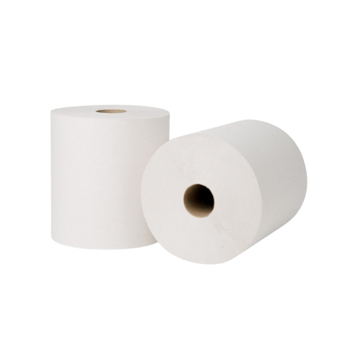 AcroSan Premium Hardwound Roll Towel White 800‘, 6ct