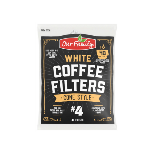 Our Family #4 Cone Coffee Filters 40ct