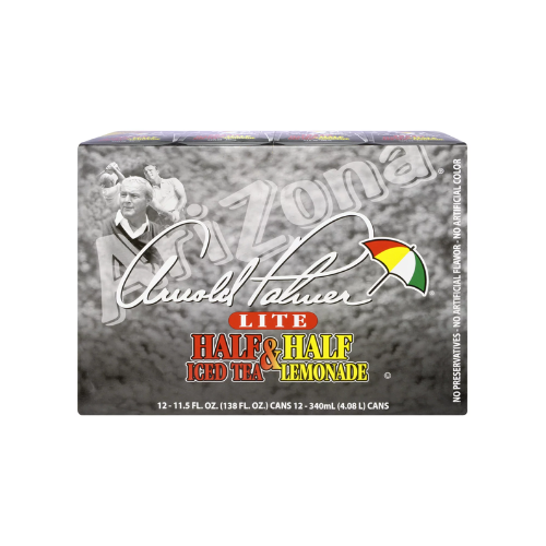 Arizona Arnold Palmer Lite Half & Half Iced Tea Lemonade Cans 11.5fl oz x 12pk