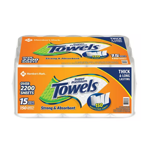 Member's Mark Super Premium Select-a-size Paper Towels 15pk