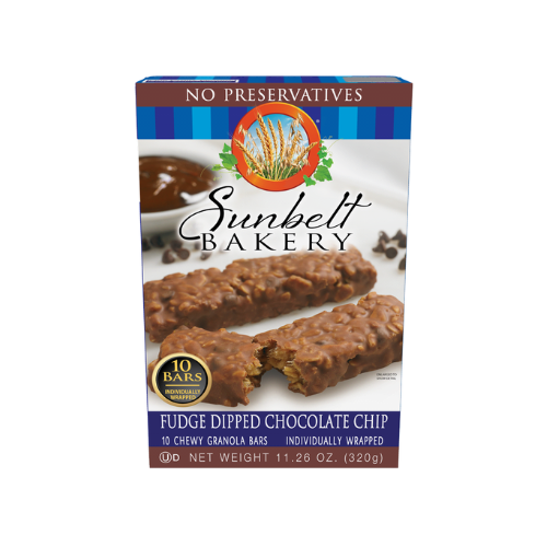 Sunbelt Bakery Fudge Dipped Chocolate Chip Chewy Granola Bars 10ct