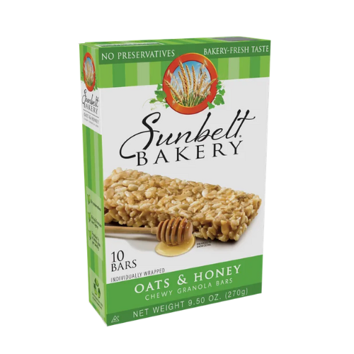 Sunbelt Bakery Oat & Honey Granola Bars 10ct