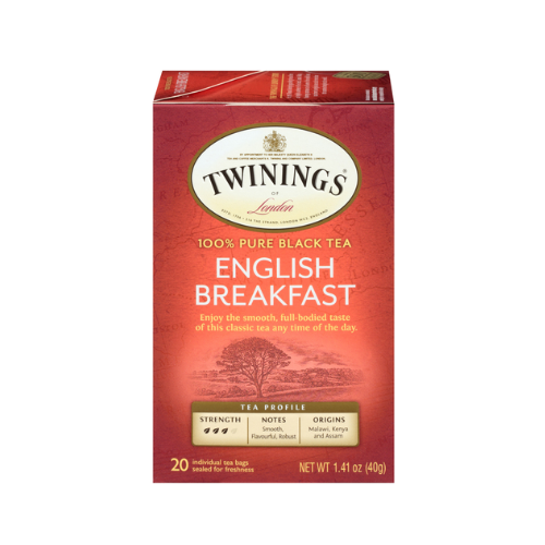 Twinings English Breakfast 100% Pure Black Tea 20ct