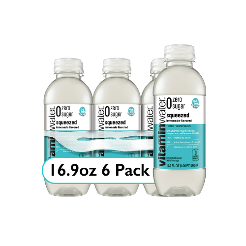 Glaceau Zero Sugar Squeezed Lemonade Vitamin Water 16.9fl oz x 6pk