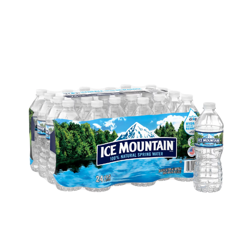 Ice Mountain Spring Bottled Water 16.9fl oz x 24pk