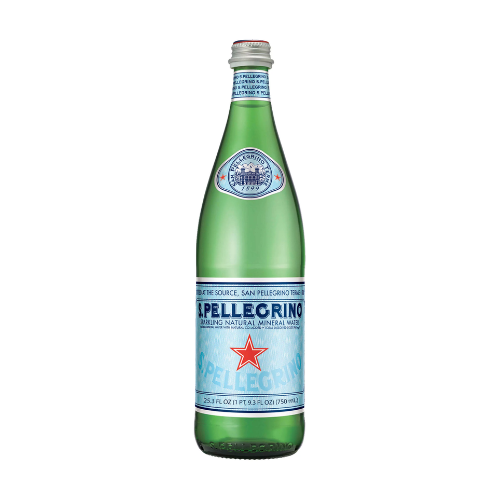 San Pellegrino Sparkling Natural Mineral Water Glass Bottle 25.3fl oz