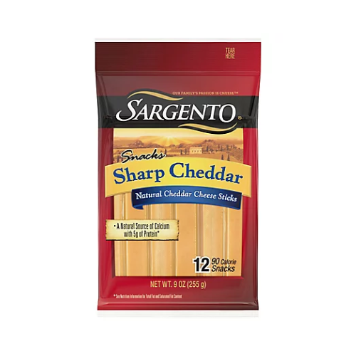 Sargento Sharp Cheddar Cheese Sticks 9oz