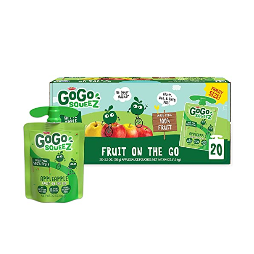 GoGo Squeez Applesauce Fruit on the Go 3.2oz x 20pk